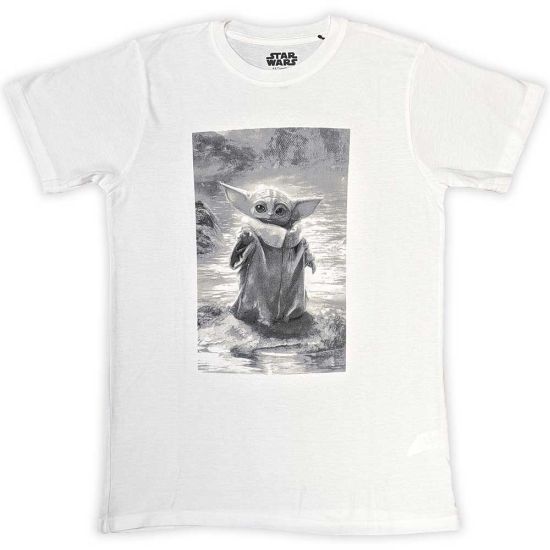 Star Wars: het Mandalorian Grogu B&W T-shirt