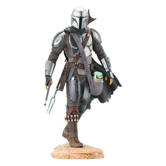 Star Wars: The Mandalorian Premier Collection The Mandalorian with The Child 1/7 (25cm) Preorder