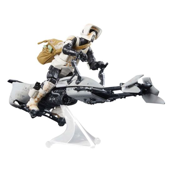 Star Wars: The Mandalorian Vintage Collection: Speeder Bike with Scout Trooper & Grogu Vehicle with Figures Preorder