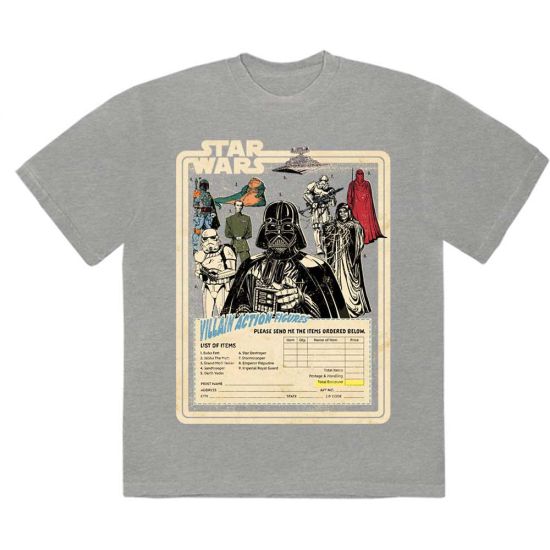 Star Wars : T-shirt figurines d'action des méchants