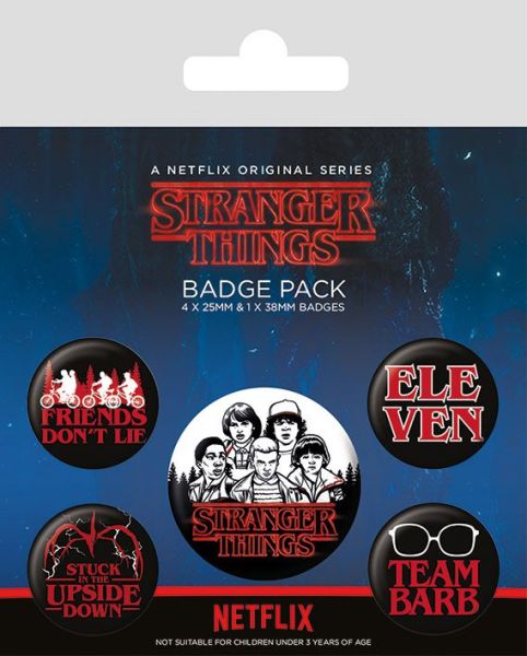 Stranger Things: Characters Pin-Back Buttons 5-Pack