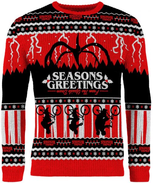 Stranger Things: Seasons Greetings From The Upside Down Christmas Sweater/Jumper