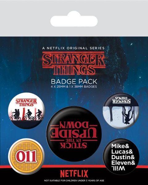 Stranger Things: Upside Down Pin-Back Buttons 5-Pack