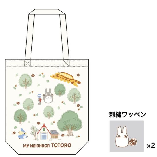 Studio Ghibli: Mein Nachbar Totoro Totoros Wald-Einkaufstasche mit Patch-Vorbestellung