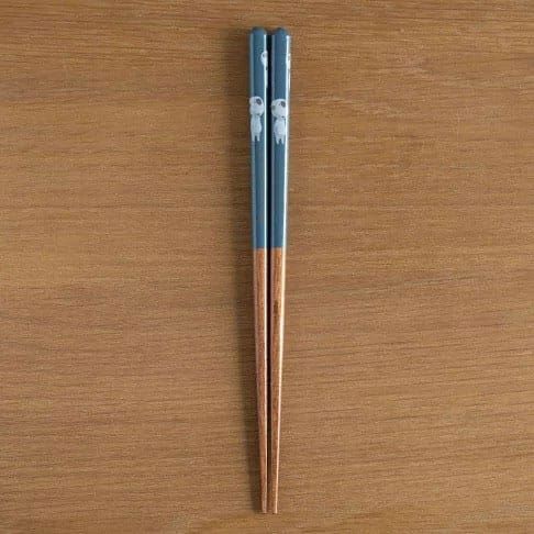 Studio Ghibli: Princess Mononoke Kodama Chopsticks (Dark Blue Lacquered) 21cm