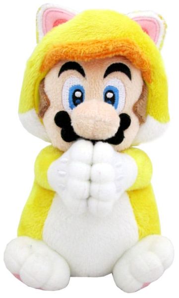 Super Mario : Figurine aimantée en peluche Cat Mario (15 cm) Précommande