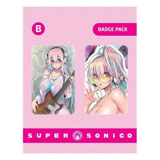Super Sonico: Pin-badges, set van 2, Set B, vooraf besteld
