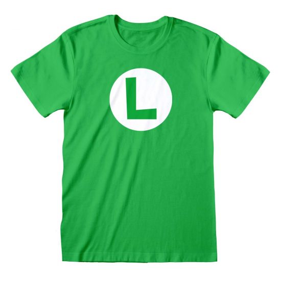 Super Mario Bros: Luigi Badge T-Shirt