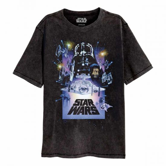 Star Wars: Vintage Poster Acid Wash T-Shirt