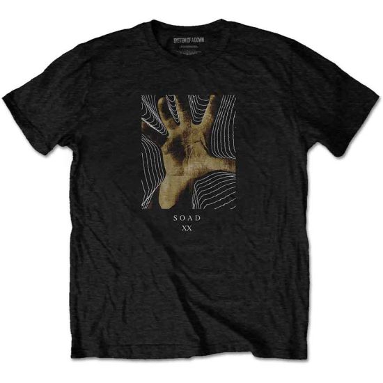 System Of A Down: 20 Years Hand - Black T-Shirt