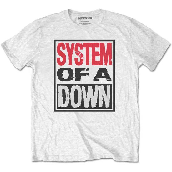System Of A Down: Triple Stack Box - White T-Shirt