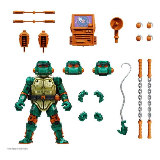 Teenage Mutant Ninja Turtles: Michelangelo Warrior Metalhead Ultimates-actiefiguur (18 cm) Pre-order