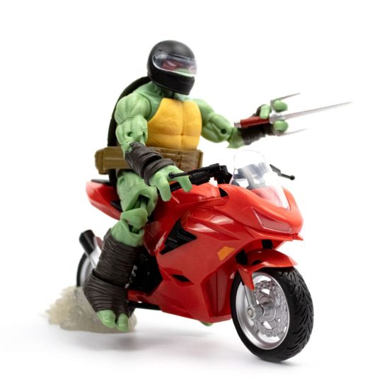 Tortugas Ninja mutantes adolescentes: Rafael con motocicleta Figura de acción BST AXN (IDW Comics) (13 cm) Reserva