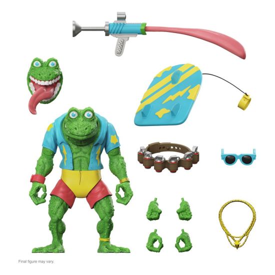 Teenage Mutant Ninja Turtles Ultimates: Figura de acción de la rana Genghis (18 cm) Reserva