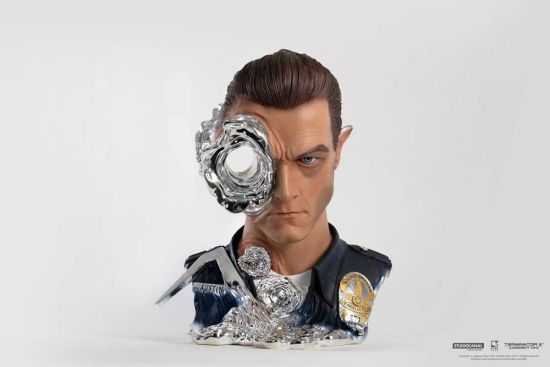 Terminator: T-1000 Replik 1/1 Máscara artística pintada versión estándar (44 cm)