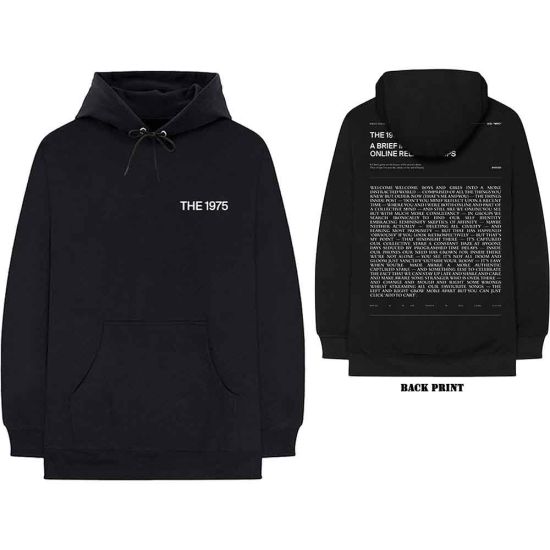 The 1975: ABIIOR Welcome Welcome Version 2. (Back Print) - Black Pullover Hoodie