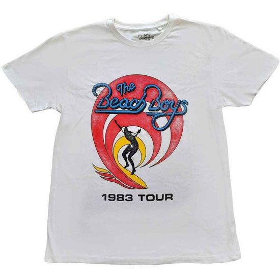 The Beach Boys: Surfer '83 Vintage - White T-Shirt