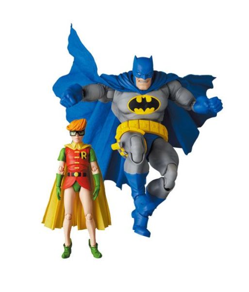 The Dark Knight Returns : figurines Batman Blue Version et Robin MAF EX (11-16 cm) en précommande