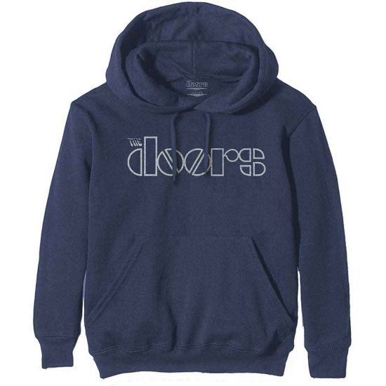 The Doors: Logo - Navy Blue Pullover Hoodie