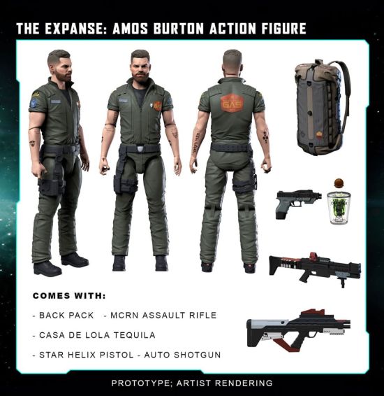 The Expanse: Amos Burton Action Figure (20cm) Preorder