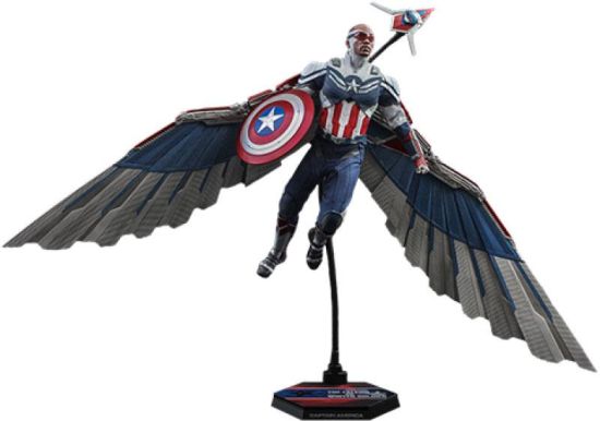 Le Faucon et le Soldat de l'Hiver : Figurine Action Captain America 1/6 (30 cm) Précommande