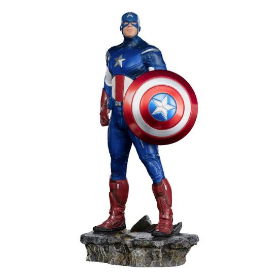 The Infinity Saga: Capitán América Batalla de Nueva York Estatua a escala artística 1/10 BDS (23 cm) Reserva