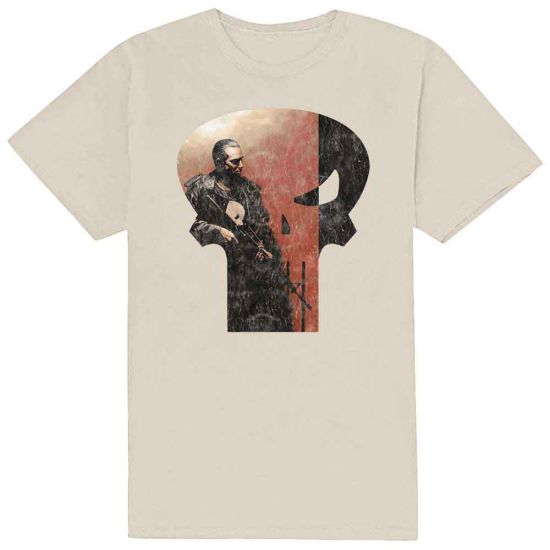 The Punisher: Punisher Skull Outline Charakter-T-Shirt