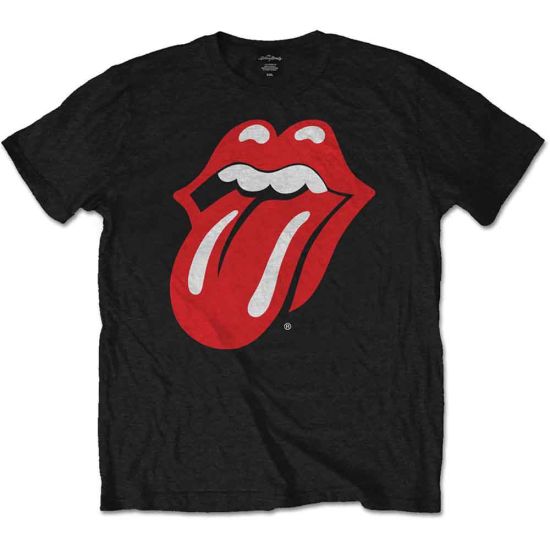 The Rolling Stones: Classic Tongue - Black T-Shirt