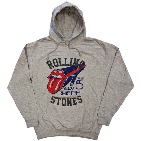The Rolling Stones: New York '75 - Grey Pullover Hoodie