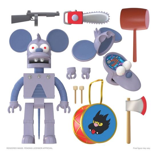 The Simpsons Ultimates: Robot Itchy Action Figure (18cm) Preorder