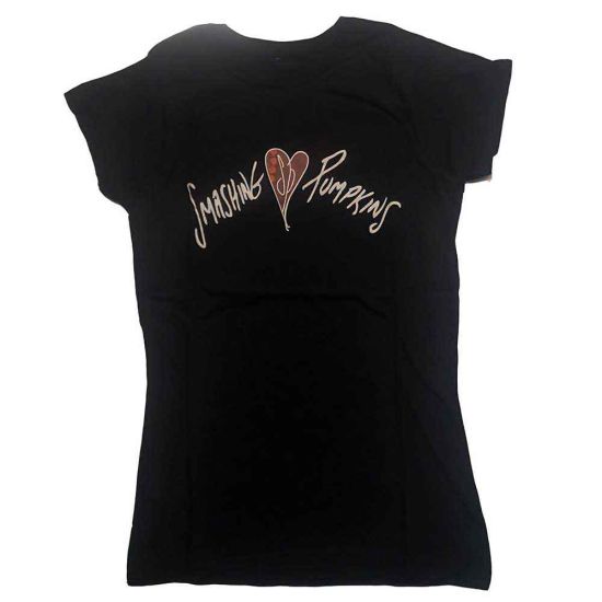 The Smashing Pumpkins: Gish Heart - Ladies Black T-Shirt