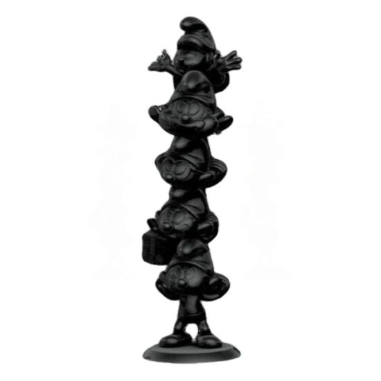 The Smurfs: Smurfs Column Black Edition Resin Statue (50cm)