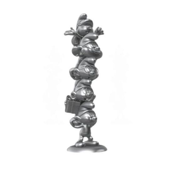 The Smurfs: Smurfs Column Silver Limited Edition Resin Statue (50cm)