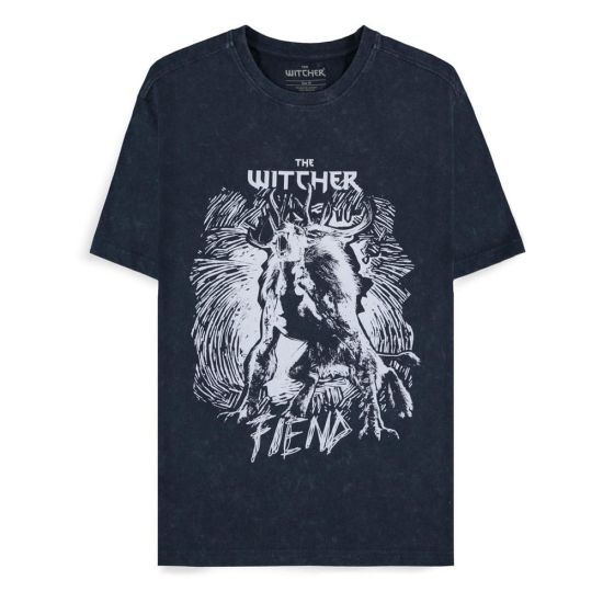 The Witcher: Dunkelblaues Fiend-T-Shirt