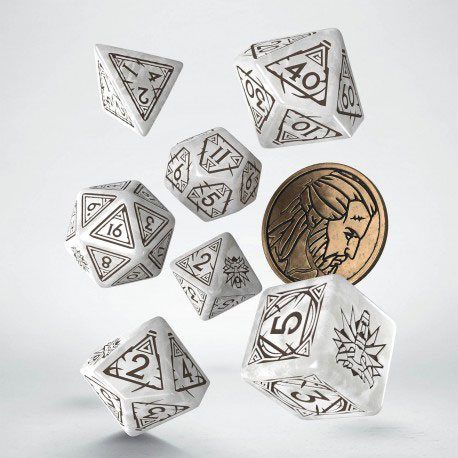 The Witcher: Geralt The White Wolf Dice Set (7)