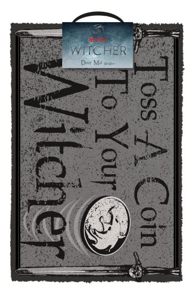 Felpudo The Witcher: Lanza una moneda (40 x 60 cm) Reserva