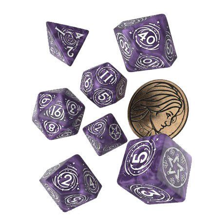 The Witcher: Yennefer Lilac and Gooseberries Dice Set (7)