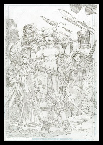 Harley Quinn: Comic Book Art Print