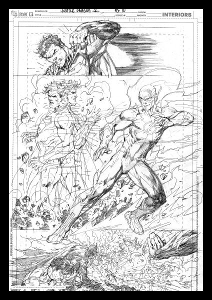 Superman and Flash: Comic Book Art Print