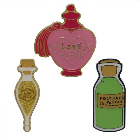 Harry Potter: Set of 3 Potions Pin Badges Preorder