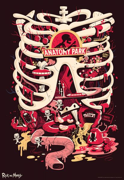 Rick & Morty: Anatomy Park Limited Edition Art Print