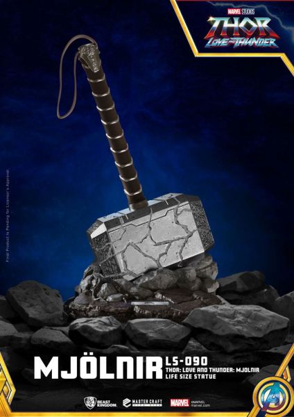 Thor: Love and Thunder: Mjolnir levensgroot standbeeld (53 cm) Pre-order