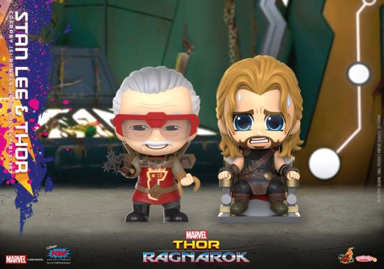 Thor: Ragnarok: Stan Lee & Thor Cosbaby (S) Mini Figures (10cm) Preorder