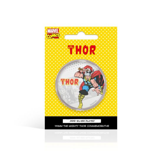 Thor: Moneda conmemorativa chapada en plata .999