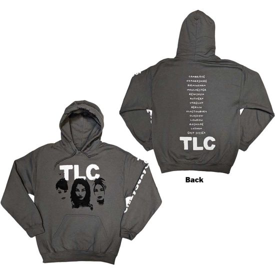 TLC: CrazySexyCool Album European Tour 2022 (Back Print) - Charcoal Grey Pullover Hoodie
