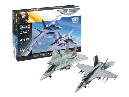 Top Gun: F-14D Super Tomcat & F/A-18E Super Hornet Easy-Click Model Kit 1/72 Preorder