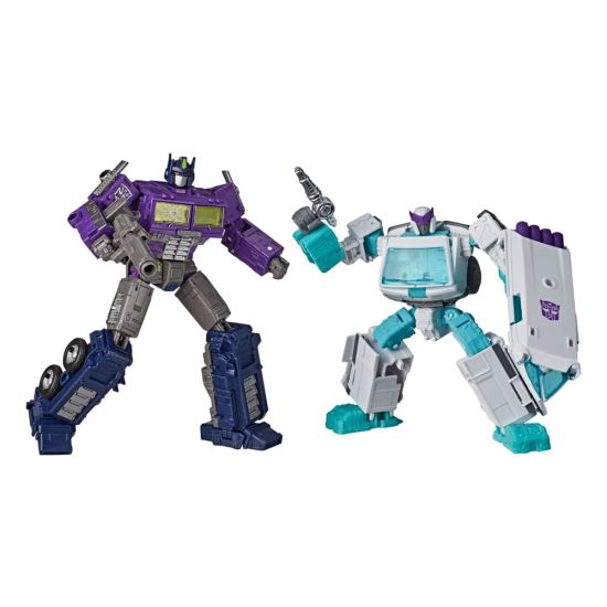 Transformers Generations Selects: Shattered Glass Optimus Prime & Ratchet Action Figure 2-Pack (Leader Class & Deluxe Class) Preorder