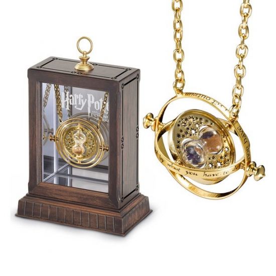 Harry Potter Sand Turner Necklace UK Time Hermione Hourglass Spinning Pendant UK 