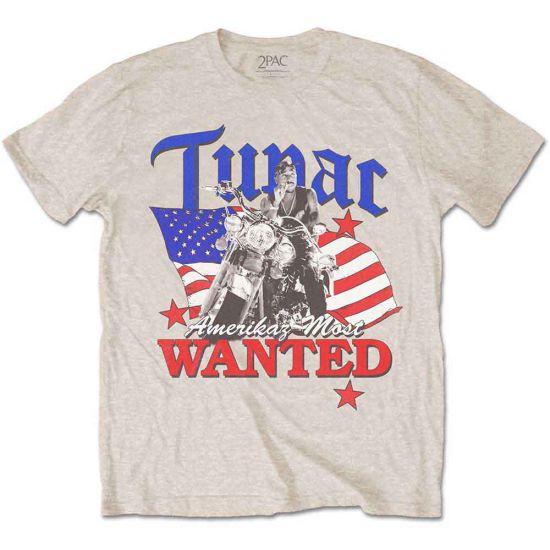 Tupac: Most Wanted - Sand T-Shirt
