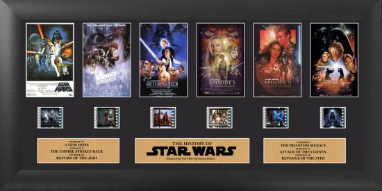 Star Wars: Episode I-VI Through The Ages Mini Framed Film Cell Preorder